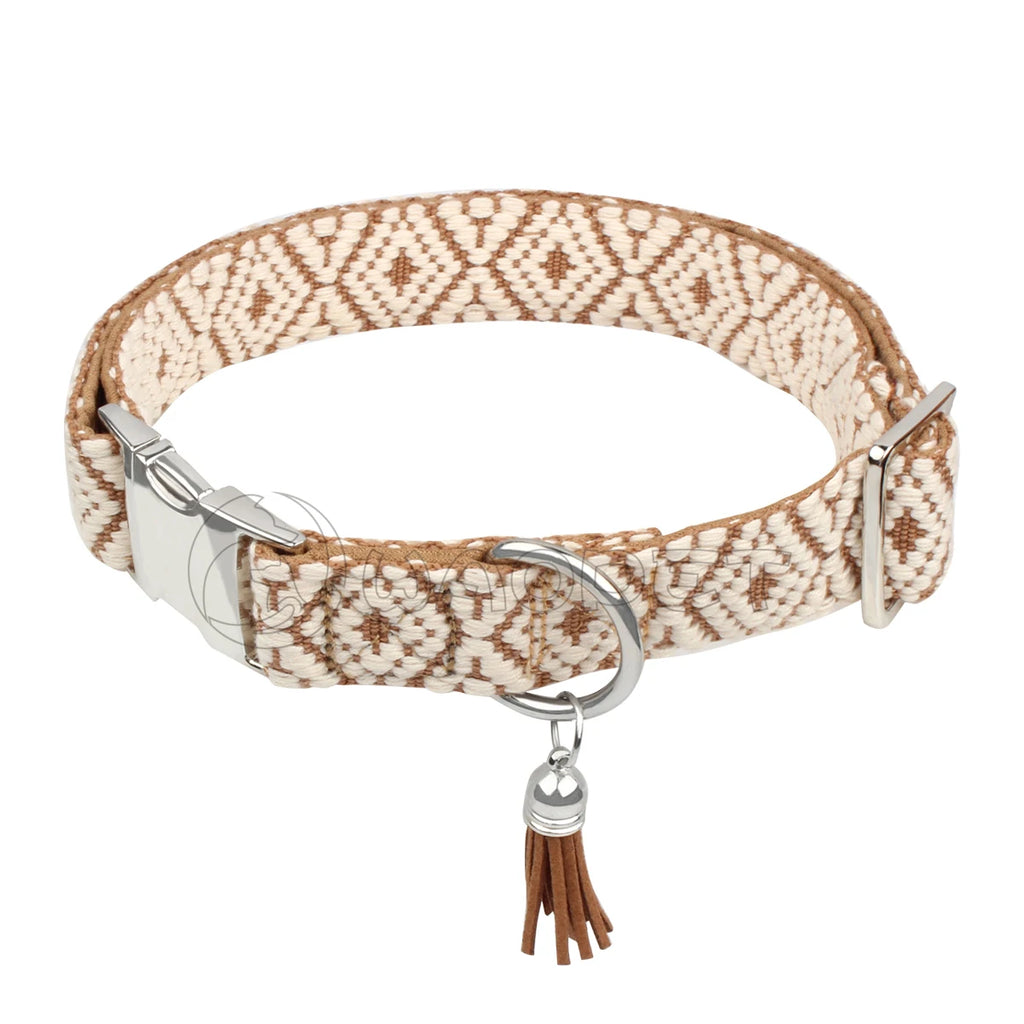 Boho-Hundehalsband – Verstellbar & Stilvoll