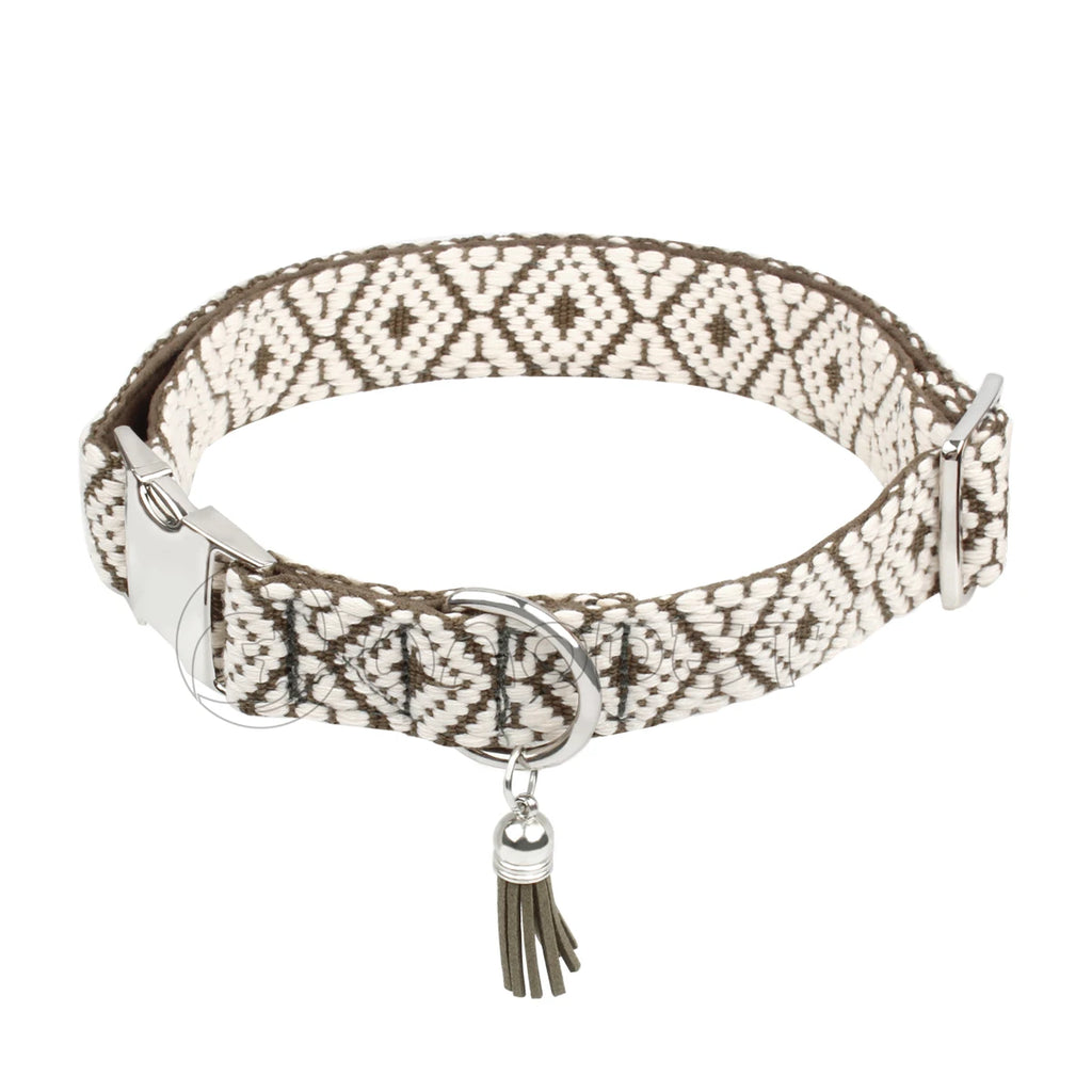 Boho-Hundehalsband – Verstellbar & Stilvoll